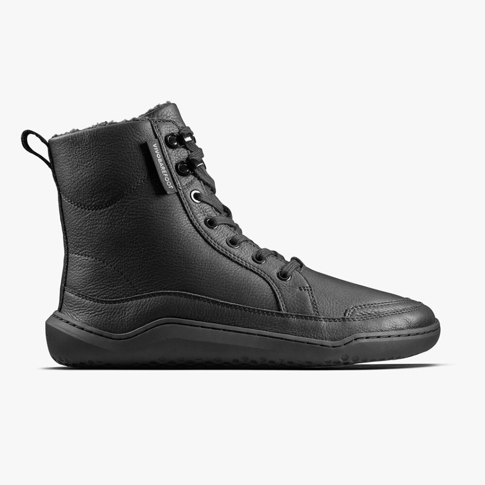 Vivobarefoot Gobi Boot Warmlined Womens in Obsidian